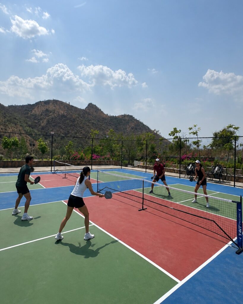 Udaipur hotels with pickleball - Wyndham Garden Udaipur sports facilities
